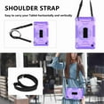 thumbnail image 6 of Dteck for Samsung Galaxy Tab A7 lite Case 8.7 Inch 2021 with Crossbody Strap, 360°Rotating Adjustable Shoulder Hand Strap & Stand Military Grade Shockproof Protective Case, Purple, 6 of 7
