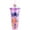 Berry Prism, variant on Silver Buffalo Disney Hocus Pocus Sanderson Museum Glow in the Dark Plastic Cold Cup with Lid and Straw Topper, 24 Ounces