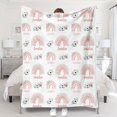 thumbnail image 1 of Retro Rainbow Custom Name - Personalized granddaughter Blanket, 1 of 7