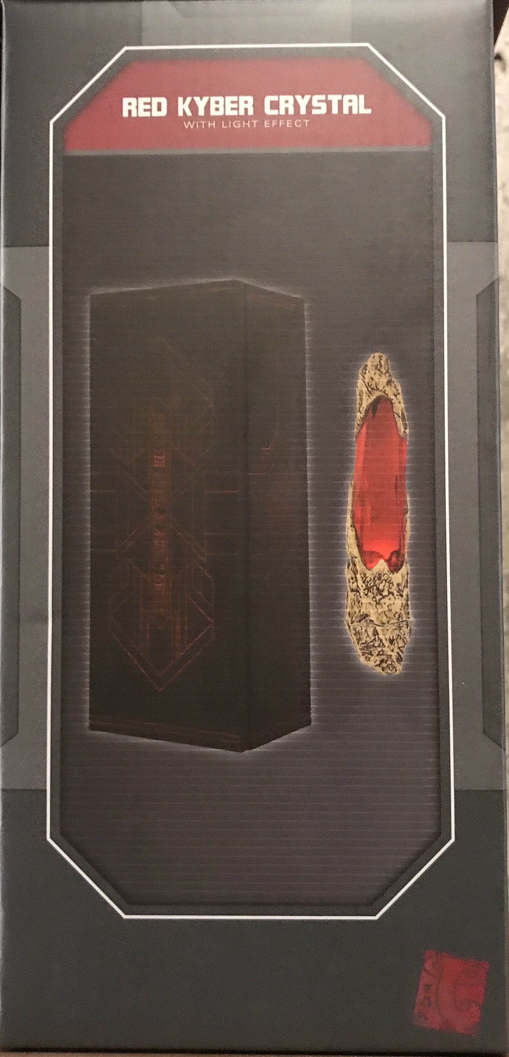 Disney Parks Star Wars Galaxy's Edge Red Crystal With Light Effect New -