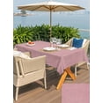 thumbnail image 4 of Outdoor Tablecloth with Umbrella Hole and Zipper, Vintage Nude Pink Rectangle Table Cloth 52x70 Inch Waterproof Tablecloth, Farmhouse Retro Solid Color Linen Texture Picnic Table Cover for Patio, 4 of 7