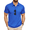 Blue, variant on COOFANDY Men's Polo Shirts Short Sleeve Pique Jersey Golf Shirt Casual Summer Collared T-Shirts