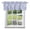 Blue, variant on Mist Gray Flower Window Valance for Kitchen, Classic Green Rose Damask Shabby Chic French Country Rod Pocket Short Curtains for Small Windows, Light Filtering Decorative Valances, 42 x 18 Inches