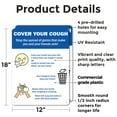 thumbnail image 2 of (2 Pack) Cover Your Cough 2 OSHA Notice Sign 12 Inch X 18 Inch Plastic Sign, Weather Resistant, UV Protected for Workplace, Business, and Construction Site, Made in the USA, 2 of 8