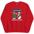 thumbnail image 3 of Oasis Sweatshirt, Snowasis Some Might Sleigh Sweatshirt, Snowman Rock Band Sweatshirt - Sizes S-5XL ,Art Print JSC, 3 of 6