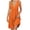 Orange, variant on Womens Plus $15 & Under!Summer Plus Size Dresses for Womens 2024 Fashion Short Sleeve V-Neck Solid Color Pocket Makings Dress