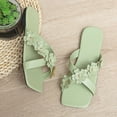 thumbnail image 4 of VerPetridure Women's Summer Sandals Flowers Casual Vacation Open Toe Decorative Solid Flat Beach Slippers, 4 of 6