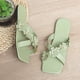 thumbnail image 4 of Sandalias de playa planas lisas decorativas con punta abierta para vacaciones informales con flores para mujer Wmkox8yii  ytu6936, 4 of 6