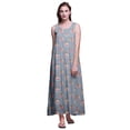thumbnail image 1 of Bimba Robe de Nuit en Rayonne pour Femmes Maxi Imprimée Tenue de Sommeil Robe de Nuit-G, 1 of 5