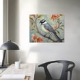 thumbnail image 3 of COMIO  - Gallery Wrapped Canvas Wall Art Birds on Tree Branch with Blooms Painting Print on Canvas Animal Canvas Art Bird Flower Wall Pictures for Home Bedroom Decor, 3 of 4
