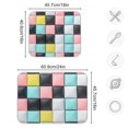 thumbnail image 4 of Yayeee Dish Drying Mat for Kitchen Counter 16"x18" Microfiber Absorbent Pad, Gray Checkered Pattern, 4 of 7