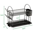thumbnail image 2 of Dish Drying Rack, Elemore Home 2-Tier Dish Racks for Kitchen Counter with Drainboard, 2 of 6