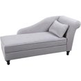 thumbnail image 3 of Andeworld Chaise Lounge with Storage,Indoor Lounge Sofa for Living Room,Bedroom(Right Arm,Grey), 3 of 7
