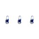 thumbnail image 4 of Bearachild LLavero de coche para hombre, soporte para Llavero, organizador de Metal, diseño de anillo doble, hebilla, llavero de moda, accesorios Azul 3piezas, 4 of 6