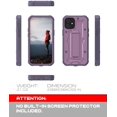 thumbnail image 2 of ArmadilloTek Vanguard Case Compatible with iPhone 12 Mini (5.4 inches) Military Grade Full-Body Rugged with Built-in Kickstand [Screenless Version] - Purple, 2 of 4