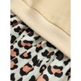 thumbnail image 6 of Qiylii Girl’s Cat Print Round Neck Sweater Stitching Leopard A-line Dress, 6 of 9