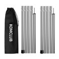 thumbnail image 1 of Juego de barras de lona ajustables KOMCLUB de acero inoxidable de 81 a 198 cm, 1 of 7
