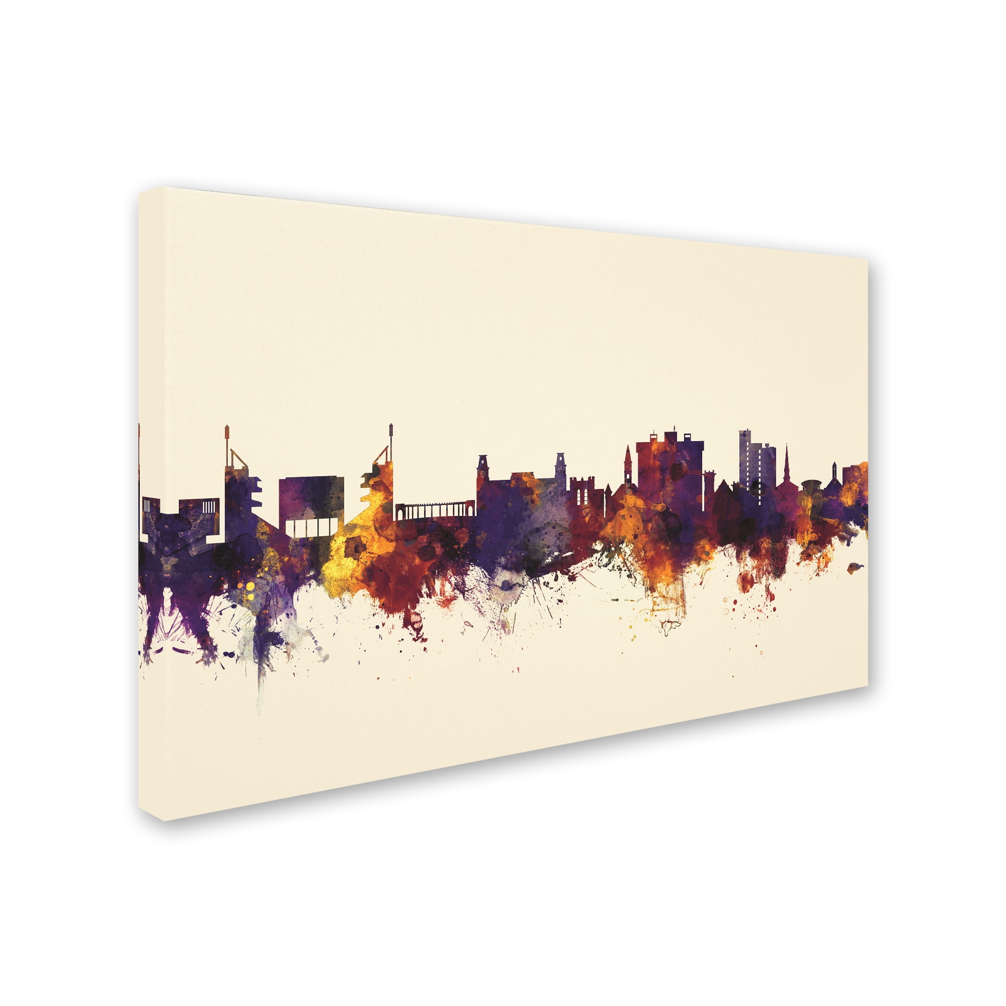 Fayetteville Arkansas Skyline IV' Canvas Art by Michael Tompsett