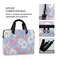 thumbnail image 4 of FORMRS 16" Laptop Sleeve Bag Carrying Case with Handle Travel Shoulder Briefcase, Pink Daisy, 4 of 8