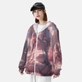 thumbnail image 3 of Balery Pink Lotus Buddha Sudadera ligera de manga larga con capucha y protección solar UPF 50+ para hombre y mujer, ideal para pesca y running-Medium, 3 of 7