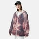 thumbnail image 3 of Balery Pink Lotus Buddha Sudadera ligera de manga larga con capucha y protección solar UPF 50+ para hombre y mujer, ideal para pesca y running-3X-Large, 3 of 7