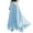 Sky Blue, variant on Women's Flowy Maxi Skirt Summer Pleated High Waisted Casual Long Skirts Solid Color Chiffon A-Line Long Skirts Summer Skirts for Women