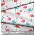 thumbnail image 2 of Soimoi Rayon Fabric Flamingo Bird Printed Craft Fabric by The Yard 42 Inch Wide, 2 of 3