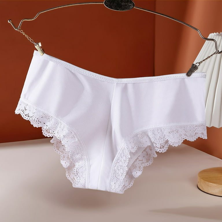 ZMHEGW Womens Underwear Mesh Briefs Hollow Out Lingerie Breathable Comfort  Underpants Transparent Plus Size Women's Panties