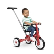 Radio Flyer Milestone Trike to Bike, Grows with Your Child, Tricycle that Switches to Balance Bike, Ages 1.5 - 5 Years, Red