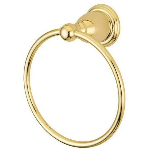 Kingston Brass BA1754PB Heritage 6" Towel Ring, Polished Brass(Pack of 2)