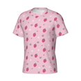 thumbnail image 3 of Rocae Strawberries for Men's Moisture-Wicking Crew Tee - T-Shirt for Sports, Outdoor Activities, and Casual WearX-Large, 3 of 9