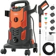 thumbnail image 1 of VEVOR Laveuse Électrique à Pression, 2300 PSI, Max. 1,9 GPM, Laveuse 1900 W avec Boyau de 26 Pi, 4 Buses à Raccordement Rapide, Canon à Mousse, Poignée Rétractable pour Portable pour Nettoyer Patios, Voitures, Clôtures, Entrées, 1 of 9