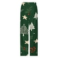 thumbnail image 4 of Christmas Tree Pajamas For Women Loose Retro Night Pajama Pants Comfortable Sleepwear Bottoms Homewear, 4 of 6