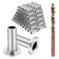 thumbnail image 1 of 50 Piezas de Fundas Protectoras de Acero Inoxidable para Barandillas de Cable de Cubierta de 1/8", 5/32" o 3/16", para Postes de Madera/Compuestos, 316 Marine, 1 of 1