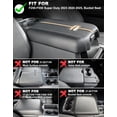 thumbnail image 4 of KBH Center Console Cover for 2023-2026 F250 F350 F450 F550 Super Duty Accessories, Leather Middle Armrest Cusion Protector Anti-Scratch (Fits Bucket Seat Console Only), 4 of 7
