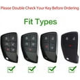 thumbnail image 2 of for Chevy for GMC Key Fob Cover, ABS Carbon Fiber Pattern Key Case for 2021 2022 2023 2024 for Chevy Suburban Tahoe Silverado 1500 2500 3500 Colorado GMC Yukon XL Sierra 1500 2500 3500 with Keychain, 2 of 7