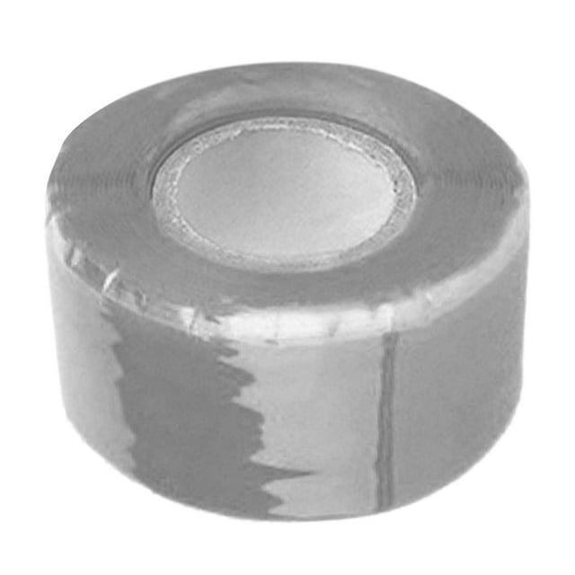 Cinta de silicona autoadhesiva para reparación de conexiones eléctricas y aislantes de cocina. Gris