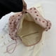 thumbnail image 2 of Bolso de hombro con estampado de fresas para mujer con correa fruncida bolso informal de viaje para mujer, 2 of 9