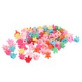 thumbnail image 1 of Clips 100 Pcs Mini Couronne Pinces à Cheveux Colorées Dessin Animé Forte Tenue Accessoires pour Bébé, 1 of 8