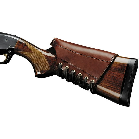 Triple K Shotgun/Rifle Cheek Rest .75" Leather Brown