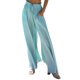 thumbnail image 2 of Pantalones Anchos de Pierna para Mujer, Pantalones Palazzo Florales Fluidos para Mujer, Pantalones Casuales de Verano de Cintura Alta. Estampado Azul S, 2 of 7