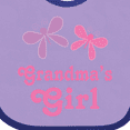 thumbnail image 4 of Inktastic Grandma's Girl Grandchild Butterfly Girls Baby Bib, 4 of 4