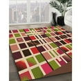 thumbnail image 3 of Ahgly Company Machine Washable Indoor Square Transitional Fire Brick Red Area Rugs, 8' Square, 3 of 7