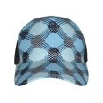 thumbnail image 4 of Curved Design Along The Top Of The Baseball Cap Reinforced Adjustable Breasted Four Seasons Available Argyle Plaid Lightskyblue_49288_2, 4 of 8