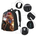 thumbnail image 4 of Super Mario Backpack For Daily Work College, Large Capacity Daypack Backpack, Durable Laptop Backpack, 16.5x12.5x5.5 Inch, 4 of 9