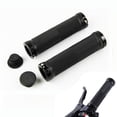 thumbnail image 2 of Fiudx Puños de Manillar de Bicicleta, Diseño de Goma Antideslizante, Abrazaderas de Bloqueo Resistentes, Material Kraton Cómodo, Ajuste Universal para Mtb Bmx, Incluye Tapones de Manillar, Longitud d, 2 of 3