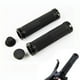 thumbnail image 2 of Fiudx Puños de Manillar de Bicicleta, Diseño de Goma Antideslizante, Abrazaderas de Bloqueo Resistentes, Material Kraton Cómodo, Ajuste Universal para Mtb Bmx, Incluye Tapones de Manillar, Longitud d, 2 of 3
