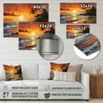 thumbnail image 4 of Designart "Sunset Over the Caribbean Island III" Nautical & Beach Metal Wall Decor, 4 of 5