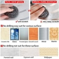 thumbnail image 5 of Estante de ducha de esquina, diseño de aluminio espacial para baño y cocina, estante de ducha adhesivo con drenaje rápido y ganchos extraíbles, 5 of 5
