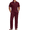 Wine Red, variant on COOFANDY Mens White Outfit Summer Beach Outfits for Men Casual Short Sleeve Shirts and Pants Sets